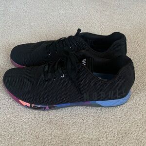 NOBULL Black Trainers with Multicolor Soles